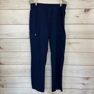 Figs Navy Blue Scrub Pants, Size M